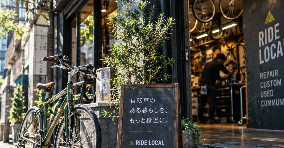 自転車修理・メンテナンスのビジュアル